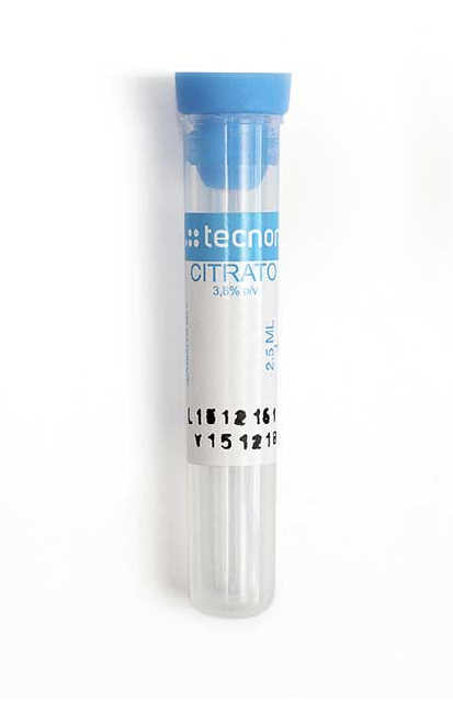 TUBO C/CITRATO 13 X 75 P/2,5 ML 